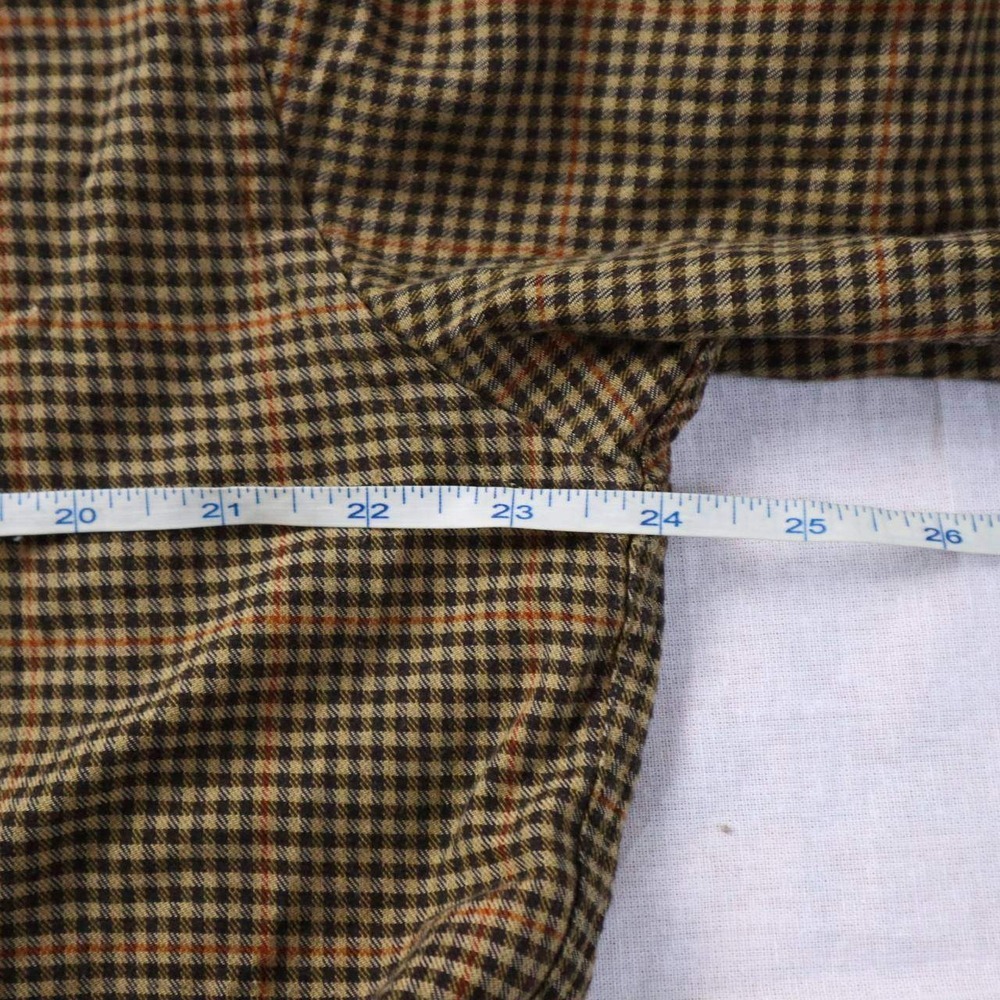 Brooks Brothers Men's Plaid Button Down Shirt Long Sleeve Sz L Cotton Wool Blend - Picture 4 of 6